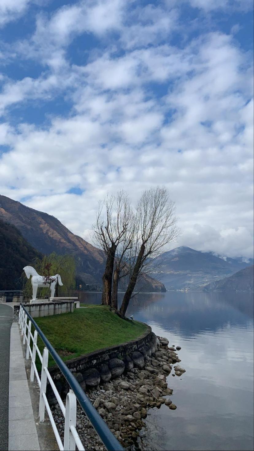 Casa Berlai, Bilocale Sul Lago Villa Pisogne Exteriör bild